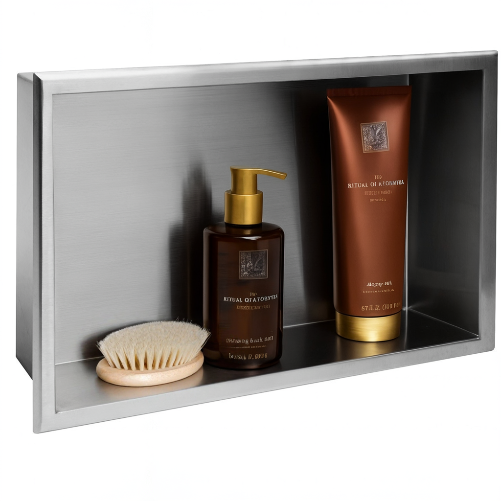 Mensola Bagno 30x45 Steel Brush