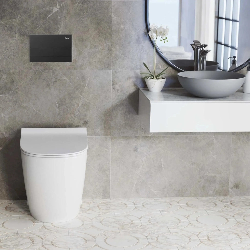 Pulsante Per Supporto Set Da Incasso Wc K011a-q Rea T Black Matt