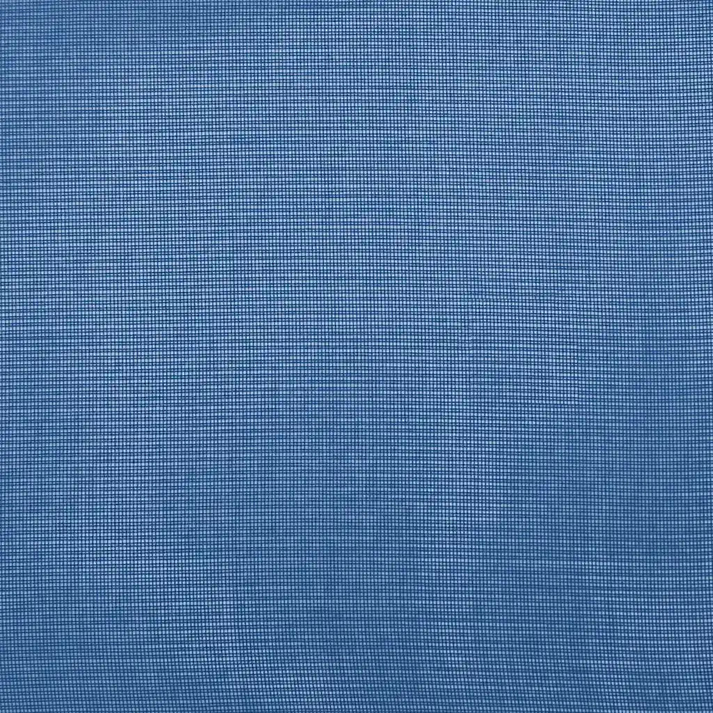 Tende in Voile con Passanti 2 pz Blu Reale 140x140 cm