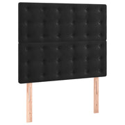 Testiera | Testata Nera 100x5x118/128 cm Velluto
