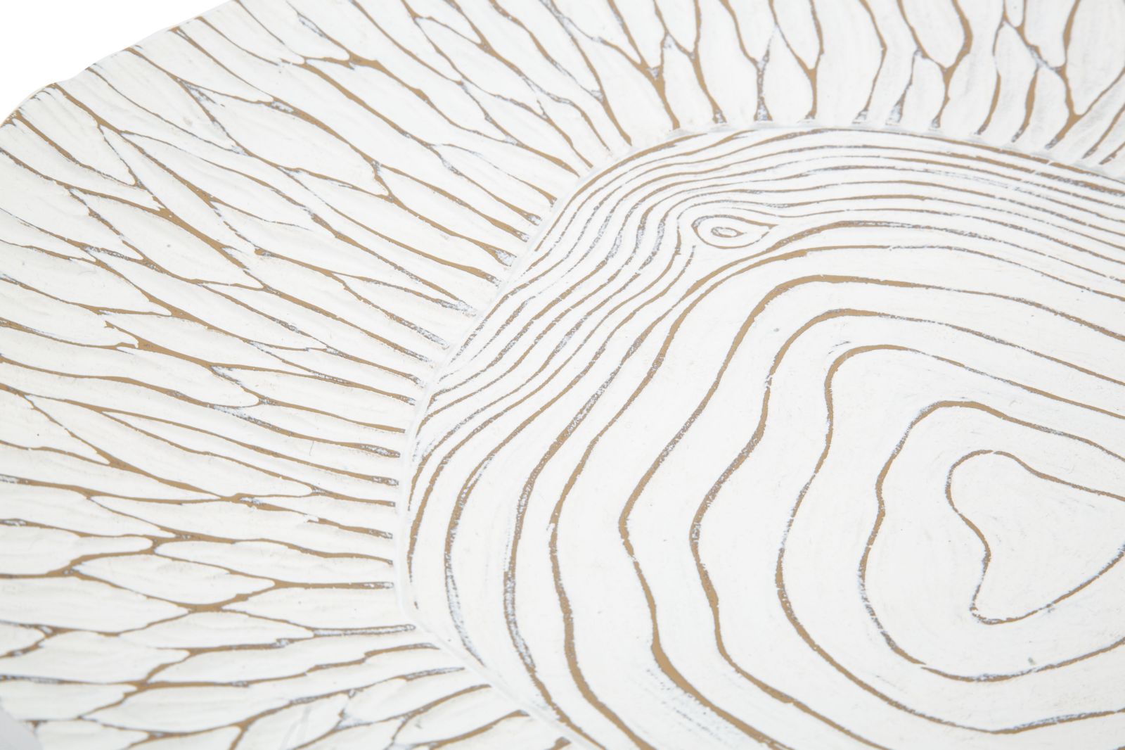 Piatto Svuota Tasche 37x6x34 cm in Poliresina Bianco