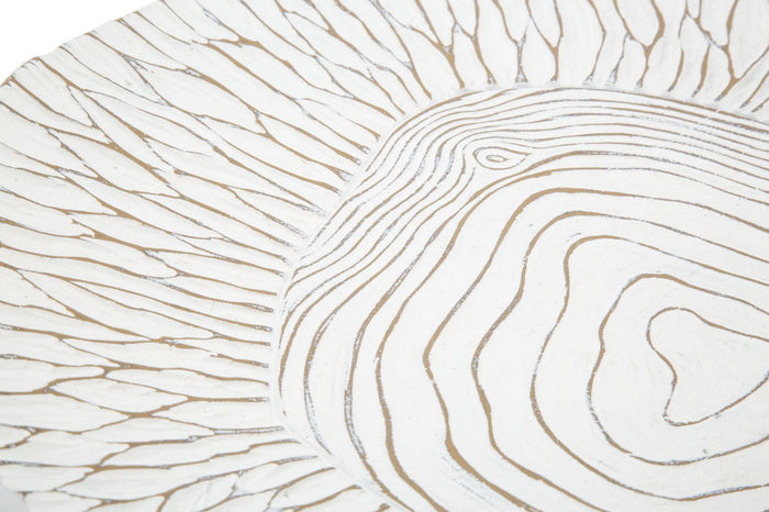 Piatto Svuota Tasche 37x6x34 cm in Poliresina Bianco