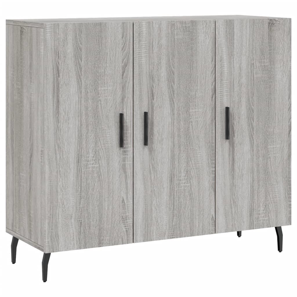 Buffet credenza cassettiera armadio mobile contenitore organizer cucina soggiorno salotto Sonoma 90 x 34 x 80 cm legno ingegnerizzato grigio 02_0036551