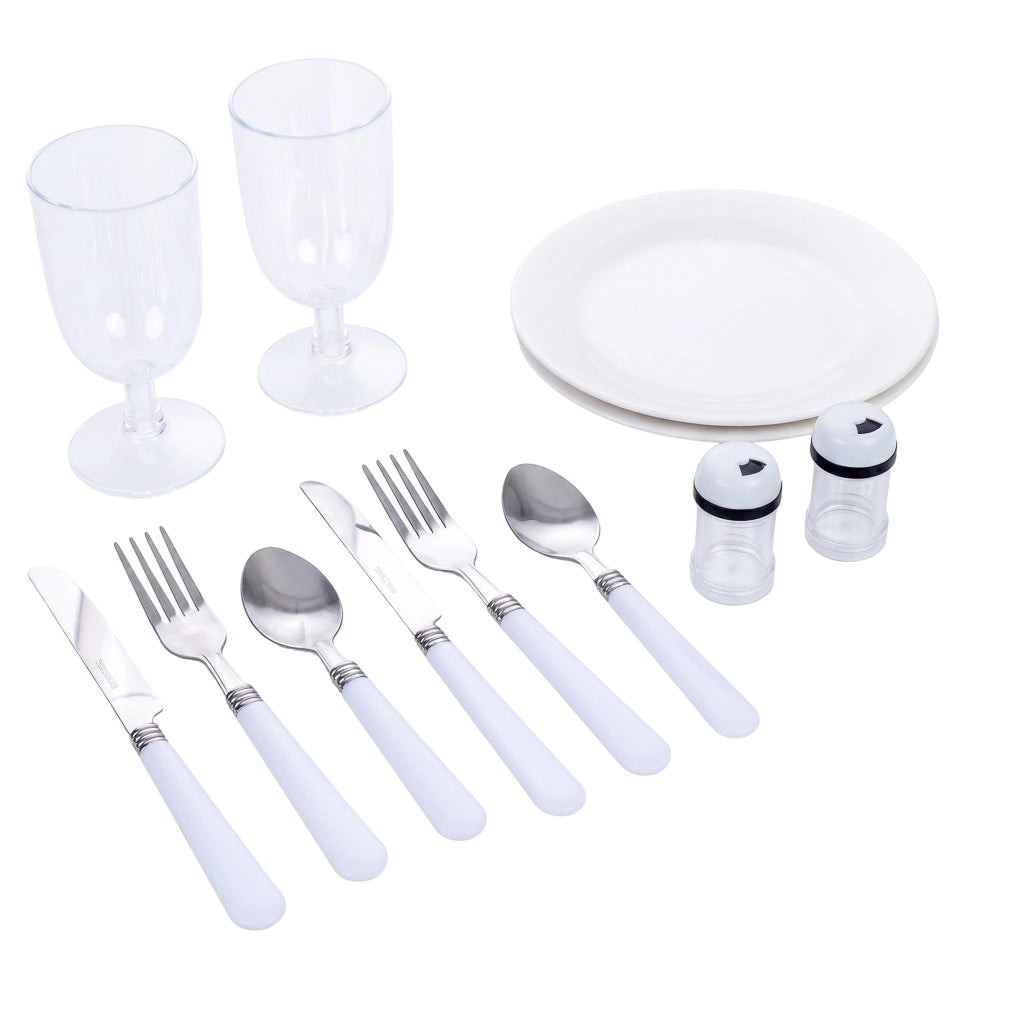 Cestino da picnic per 2 persone, marrone, 34x25,5x16h cm