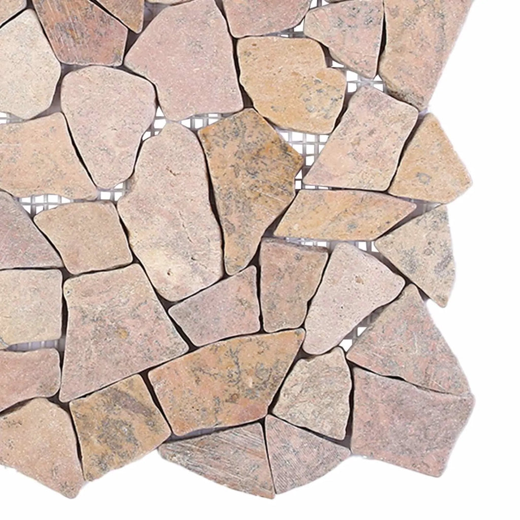 Piastrelle Mosaico Rosso 30 x 30 cm Marmo 42033529