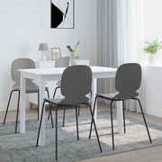 Tavolo da Pranzo Bianco 114x71x75cm in Legno Massello di Hevea 247362