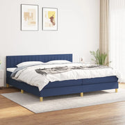 Giroletto a Molle con Materasso Blu 200x200 cm in Tessuto cod mxl 33656