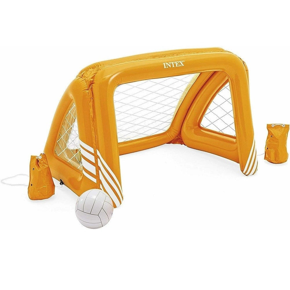 Trade Shop - Gioco Porta Pallanuoto Gonfiabile Bambini Piscina 120x89x81 Cm Con Palla 58507 -