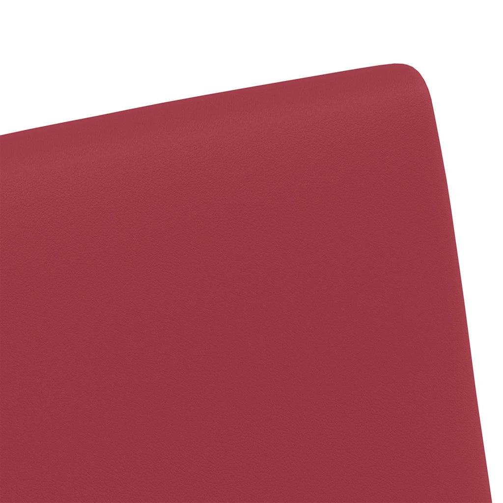 Sedie da Pranzo con Ruote 2 pcs Rosso vino 57 x 66 x 94 cm 42017820