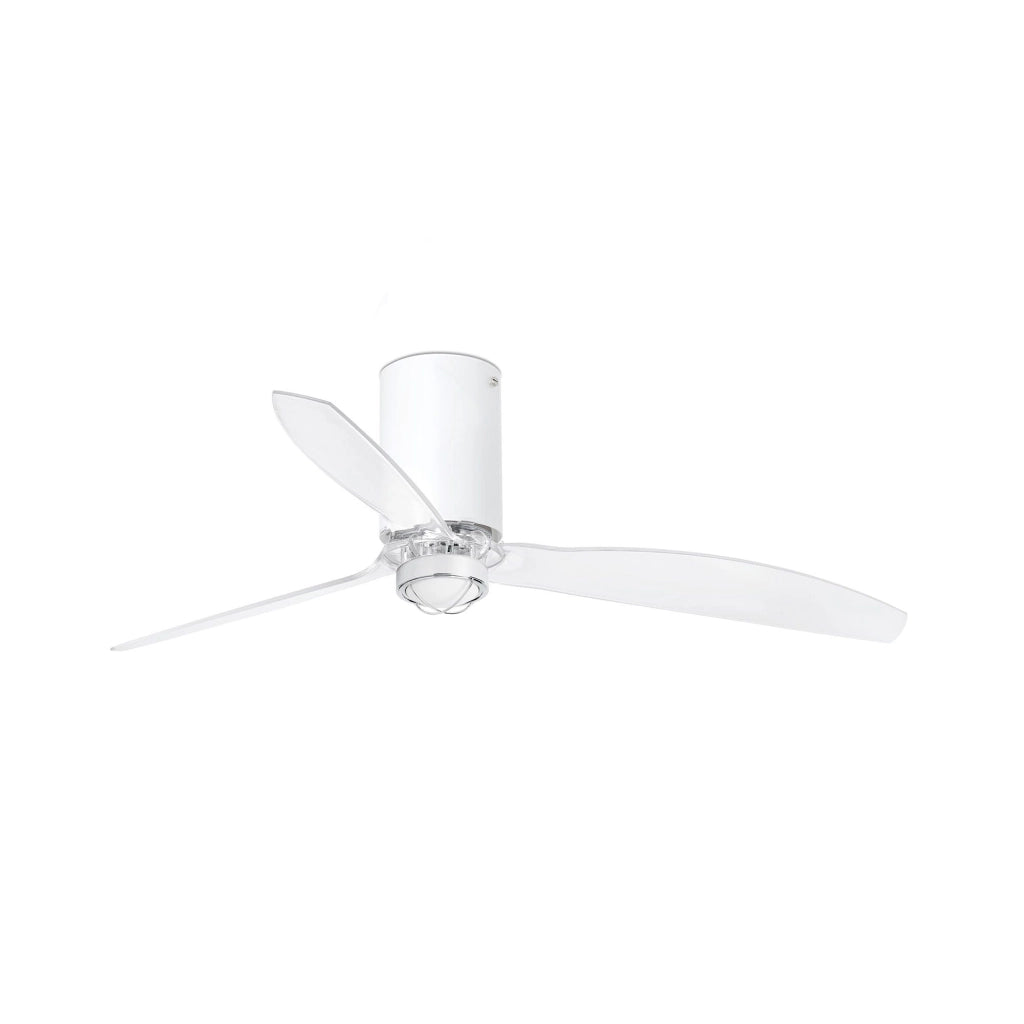 FARO Ventilatore da Soffitto con Luce 16W Motore DC 6 Velocita Funzione Inversa Telecomando Bianco Opaco Acciaio e Vetro FARO-32039_9