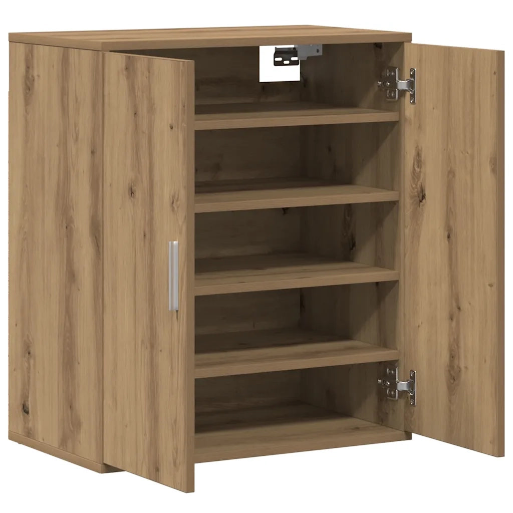 vidaXL Scarpiera Rovere Artigianale 60x35x70 cm in Legno Multistrato