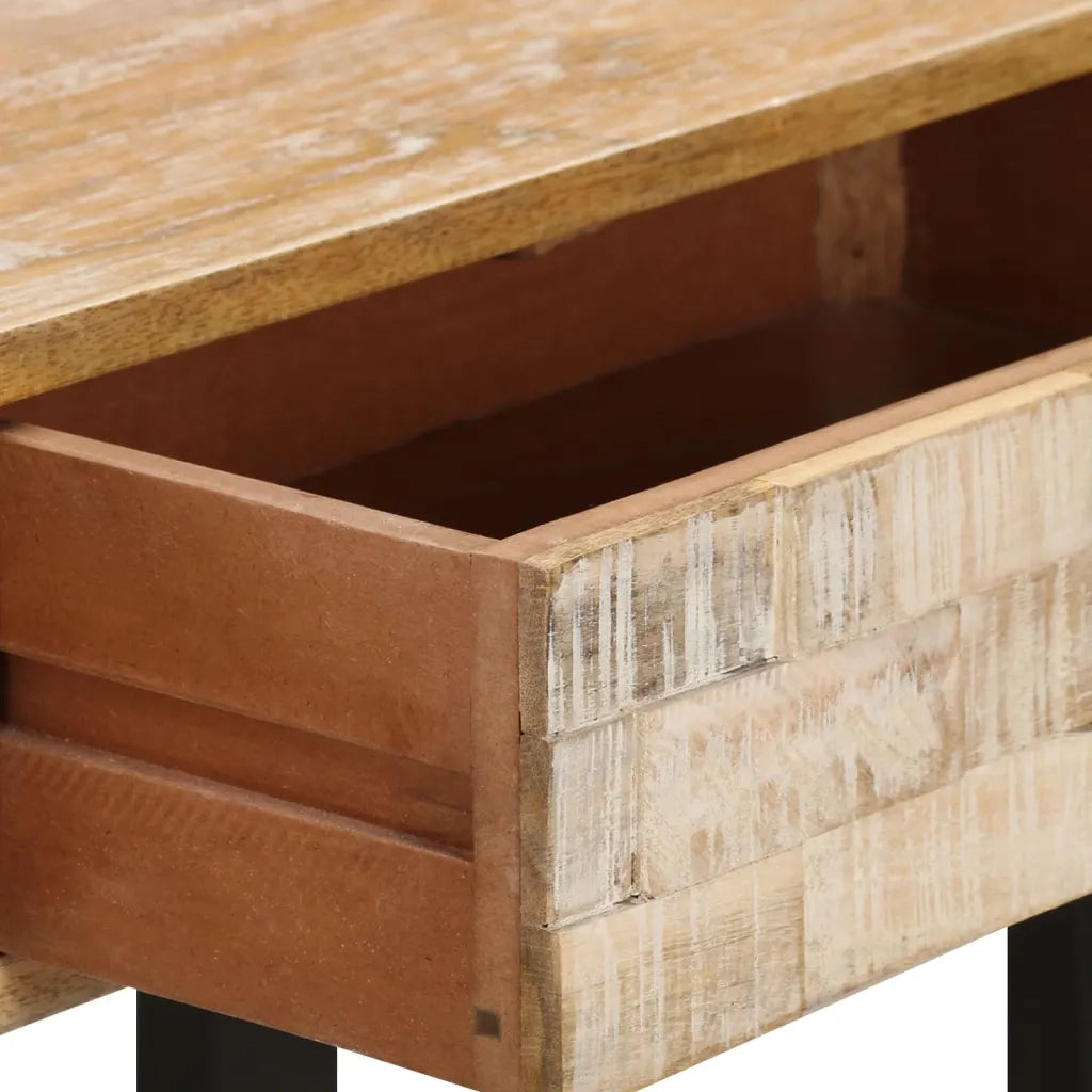 Tavolo Consolle 100x30x75 cm in Legno Massello di Mango cod mxl 18678