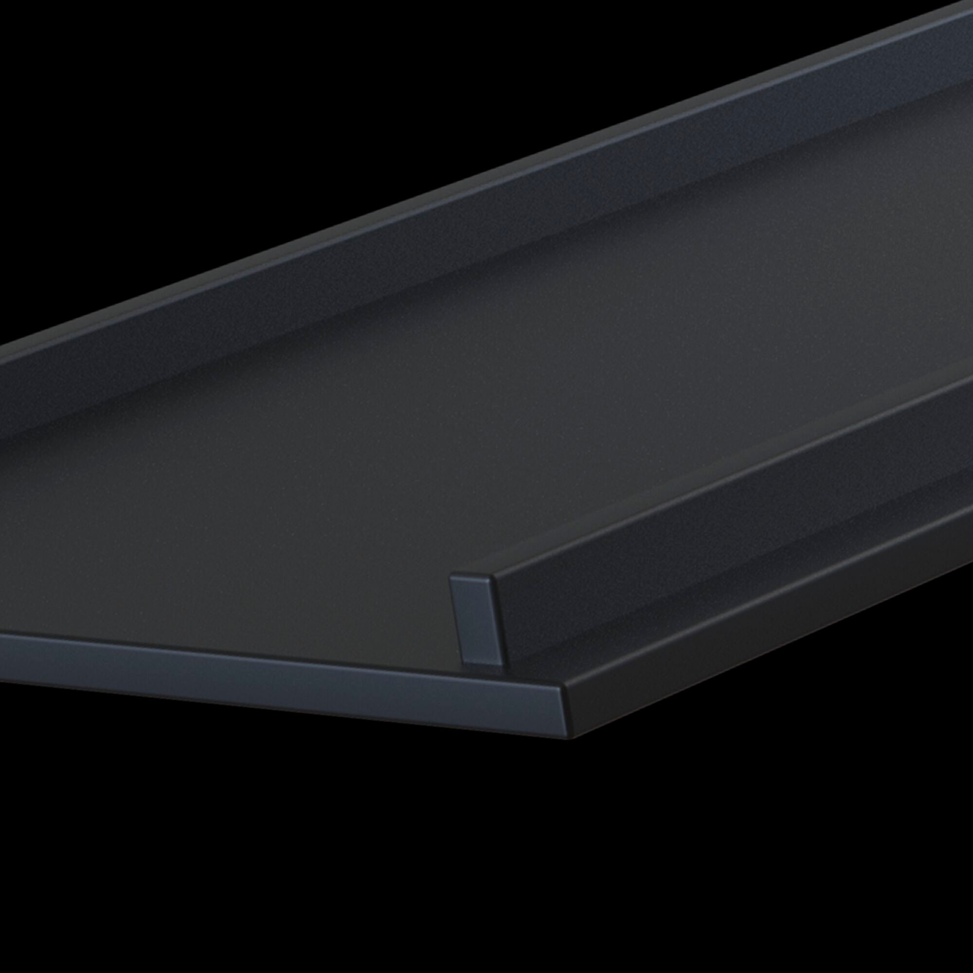 Tappo Decorativo 100x3,8 cm per Sistema Illuminazione a Binario  Nero