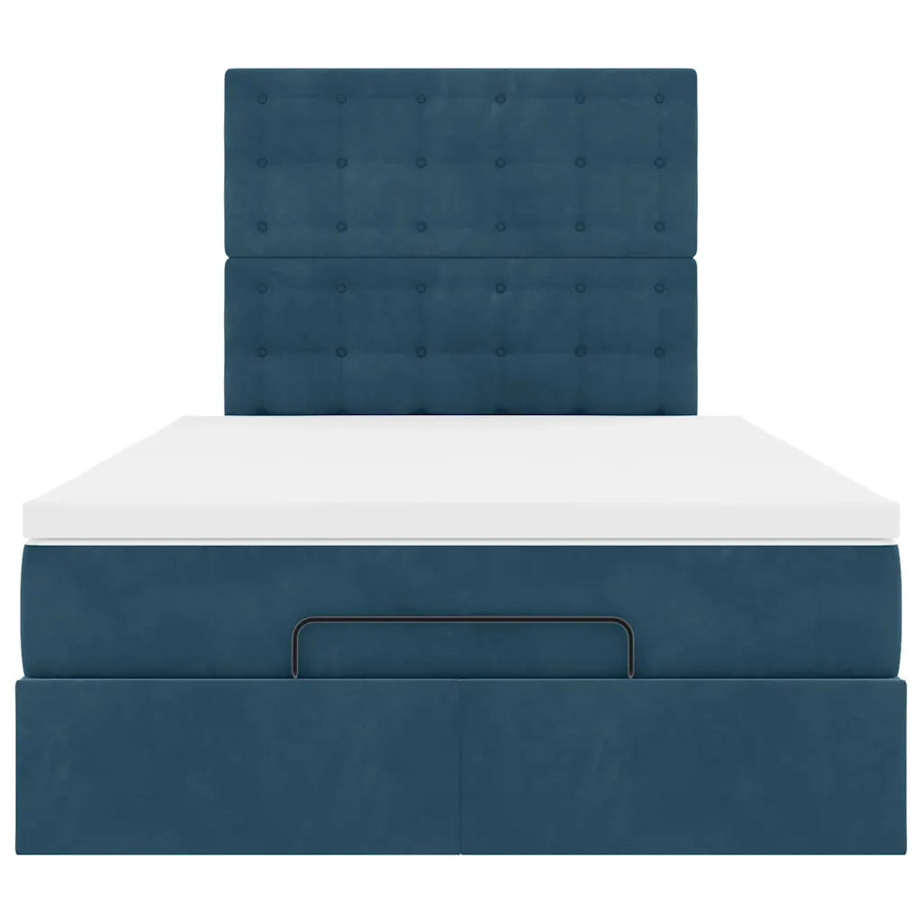 Struttura Letto Pouf con Materassi 120x190 cm Velluto 3314454