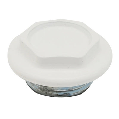TAPPO CIECO DX / SX  ZINCATO VERNICIATO PER RADIATORI FL 56- 11/4 Dx Bianco- OTER- pezzi 1