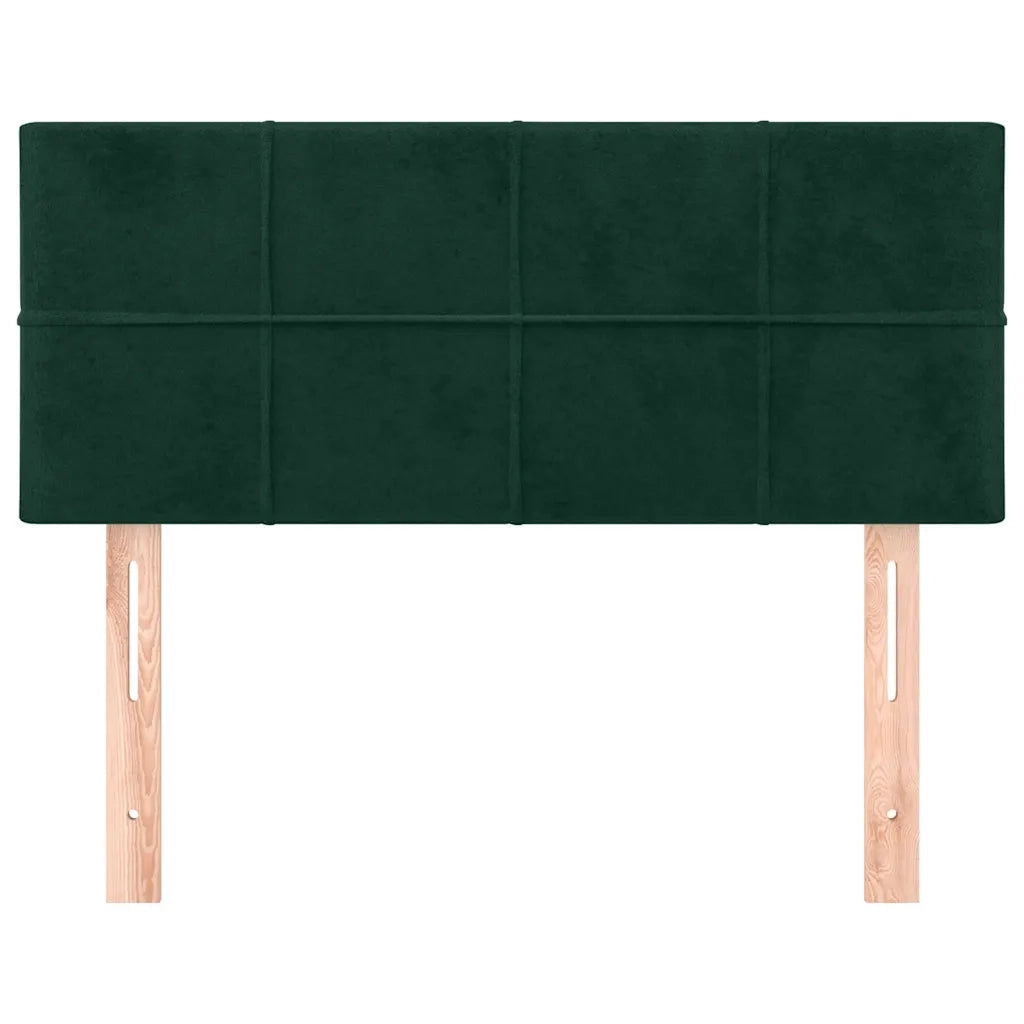 Testiera Verde scuro 90x5x78/88 cm in Velluto
