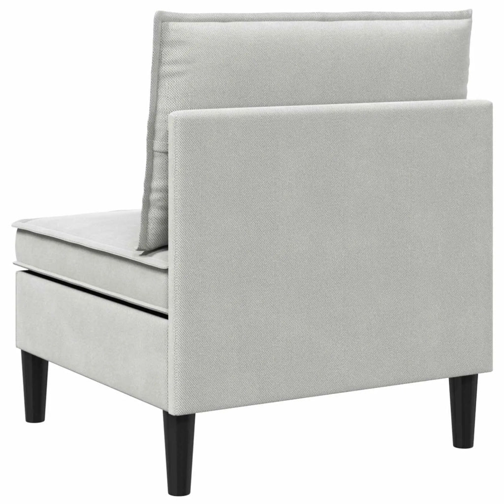 Divano Medio con Storage Grigio chiaro Velluto 42027119