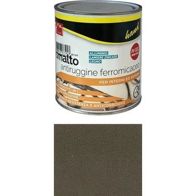 SMALTO ANTIRUGGINE FERROMICACEO HAND - MARRONE ML 750- 6 pezzi