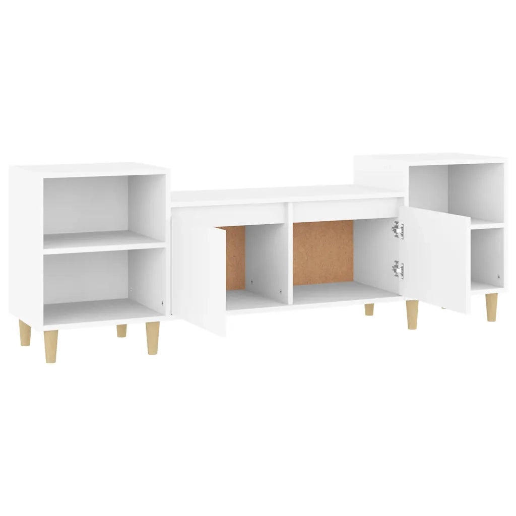 Mobile Porta TV Bianco 160x35x55 cm in Legno Multistrato 821188
