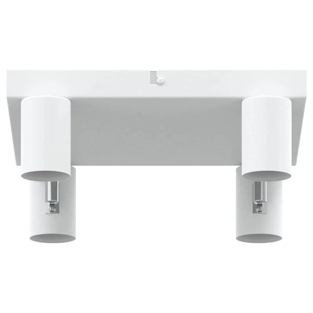 Faretto da soffitto moderno orientabile 26,5 x 26 x 11,5 cm metallo bianco 02_0058295