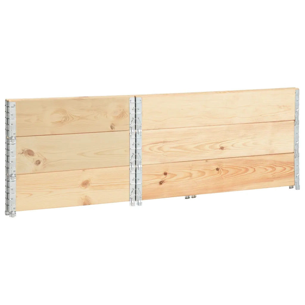 Fioriere Rialzate 3 pz 80x120 cm in Legno Massello di Pino cod mxl 65163