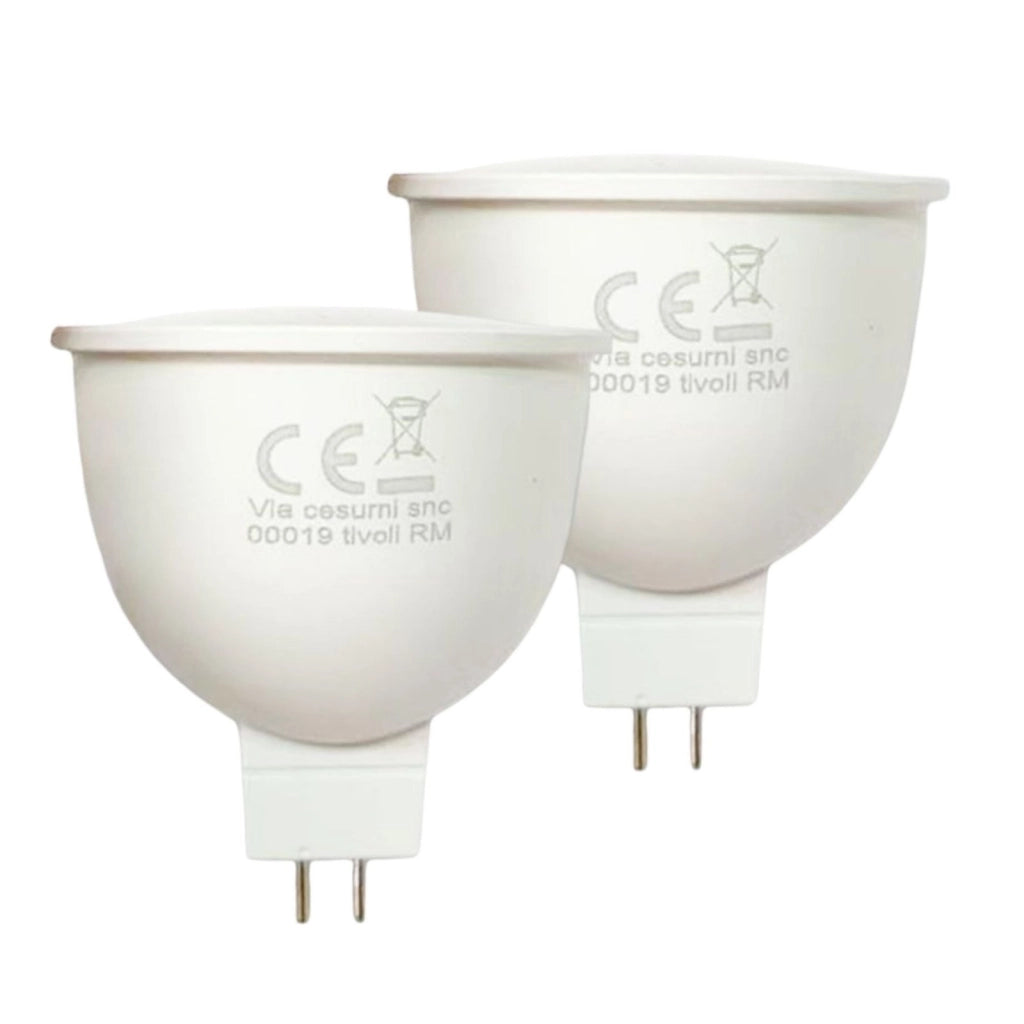 2 Pezzi Lampada Led MR16 8W 12V 780LM Bianco Caldo 3000K