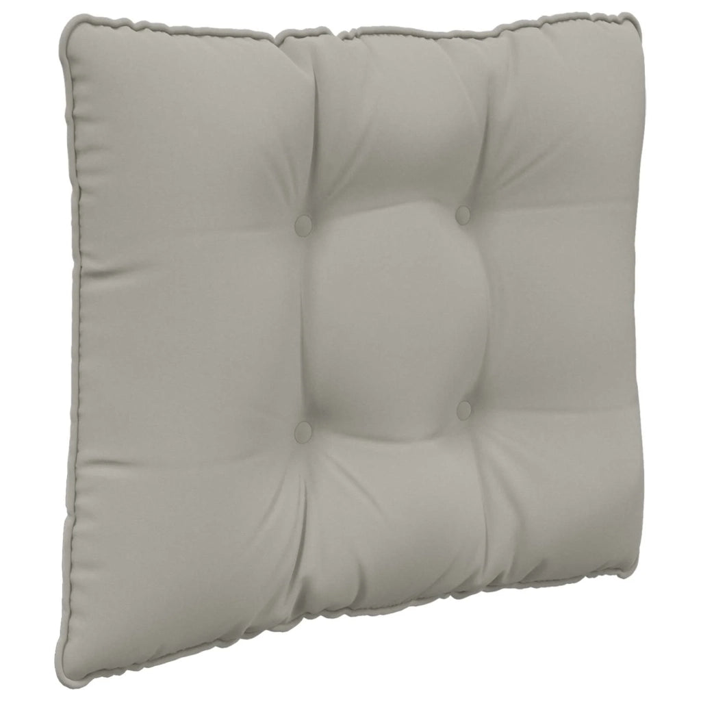 Cuscino per divano da esterno 3 pcs Grigio Poliestere