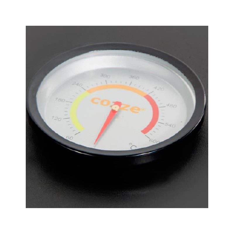 Forno per Pizza a Gas 13' Fino a 450° 34x34 cm con Pietra Refrattaria e Copertura