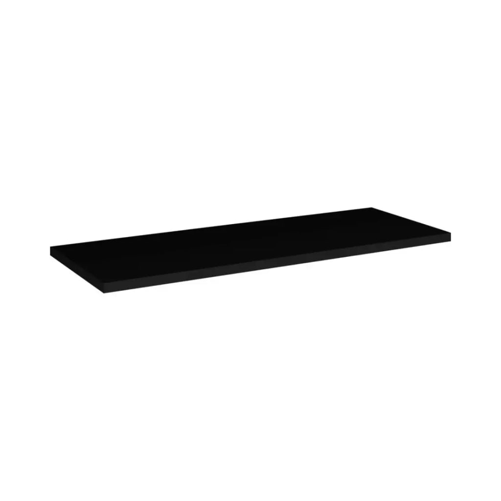Set VANO quercia e nero 130cm: mobile sottolavabo con cassetti + piano per lavabo + lavabi rettangolari da appoggio + colonna