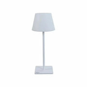 LAMP.TAVOLO LED RICAR.BIANCO ACCIAIO 38/24x15x15cm - BIACCHI G.
