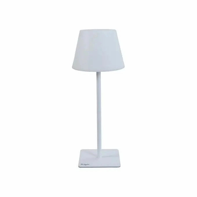 LAMP.TAVOLO LED RICAR.BIANCO ACCIAIO 38/24x15x15cm - BIACCHI G.