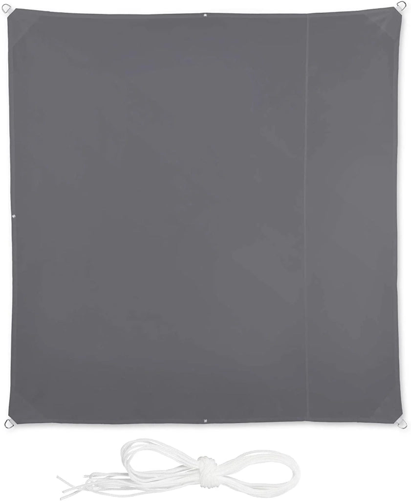 Vela ombreggiante quadrata 2 x 2 m grigia 13_0002929