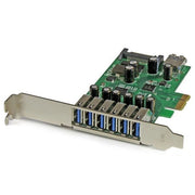 Startech.com scheda espansione pci express usb 3.0 a 7 porte con profilo basso e standard - alimentazione sata - PEXUSB3S7