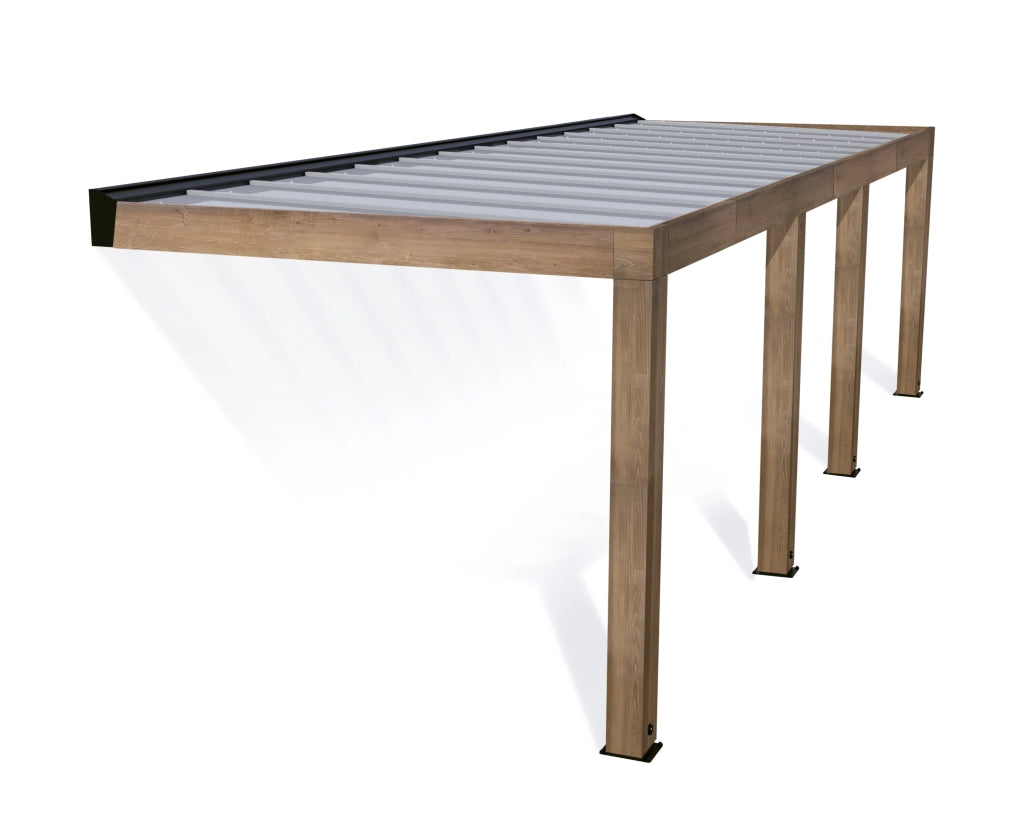 Pergola Helsinki 3X8.6 m Pergola in legno di cedro