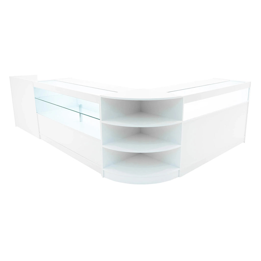 Set Banconi Bianco Europa LED B1500 C1500 LM60 TB60 con Serrature e Vetrina