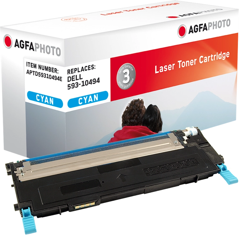 ORIGINAL Agfa Photo toner ciano APTD59310494E ~1000 Seiten Agfa Photo 593-10494