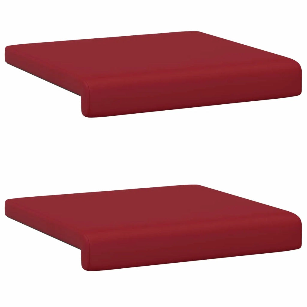 Cuscino per panchina 2 pcs Similpelle Rosso Vino 42043037