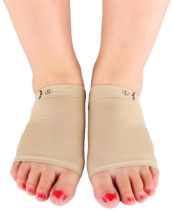 Supporti per piedi in gel con rigidezza aggiuntiva - 2 pezzi - Kaki - Materiale / Nylon - Dimensioni 8x11 cm / 11x14 cm - Supporto per piedi
