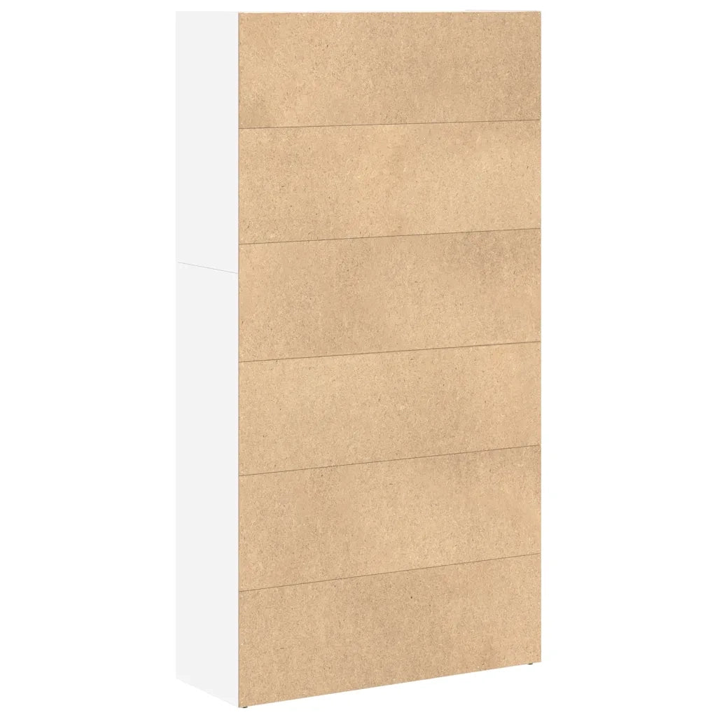 vidaXL Libreria Bianca 80x30x152 cm in Legno Multistrato