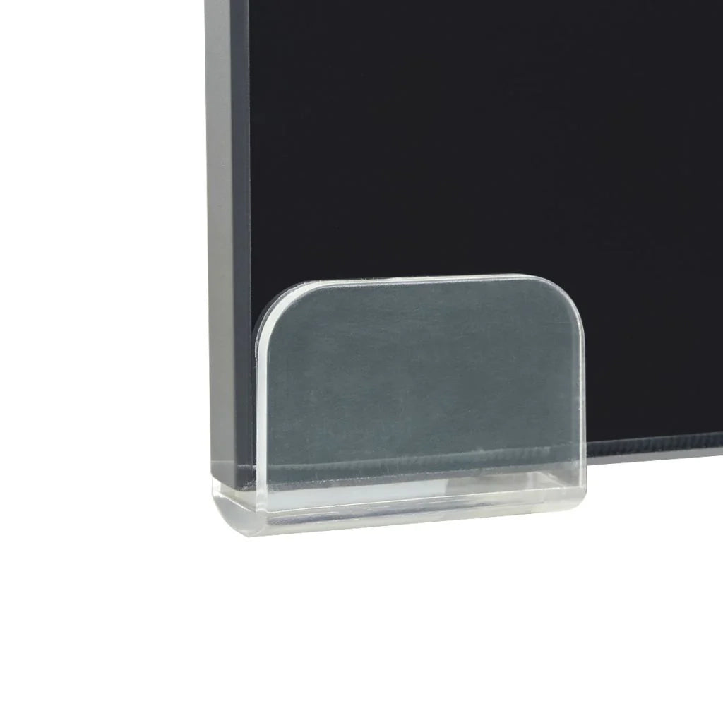 Mobile TV credenza design pratico supporto per monitor 90 cm vetro nero 2502232