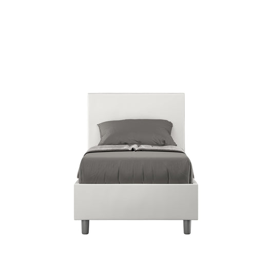 Letto Singolo 80x190 cm con Rete Adele Bianco