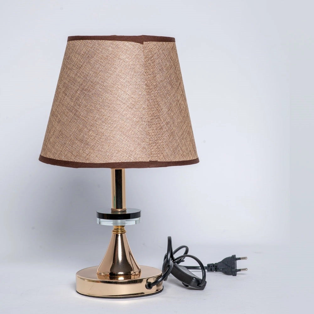 Trade Shop - Lume Lampada Da Tavolo Abat Jour Comodino Comò Arredo Camera Casa Luce Tx-9770 -