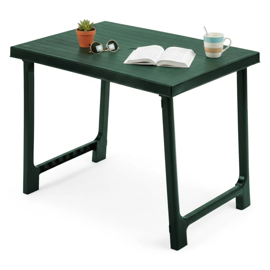 Beechwood, Tavolo da Esterno 6 Posti Made in Italy, 81x56x63h cm Verde