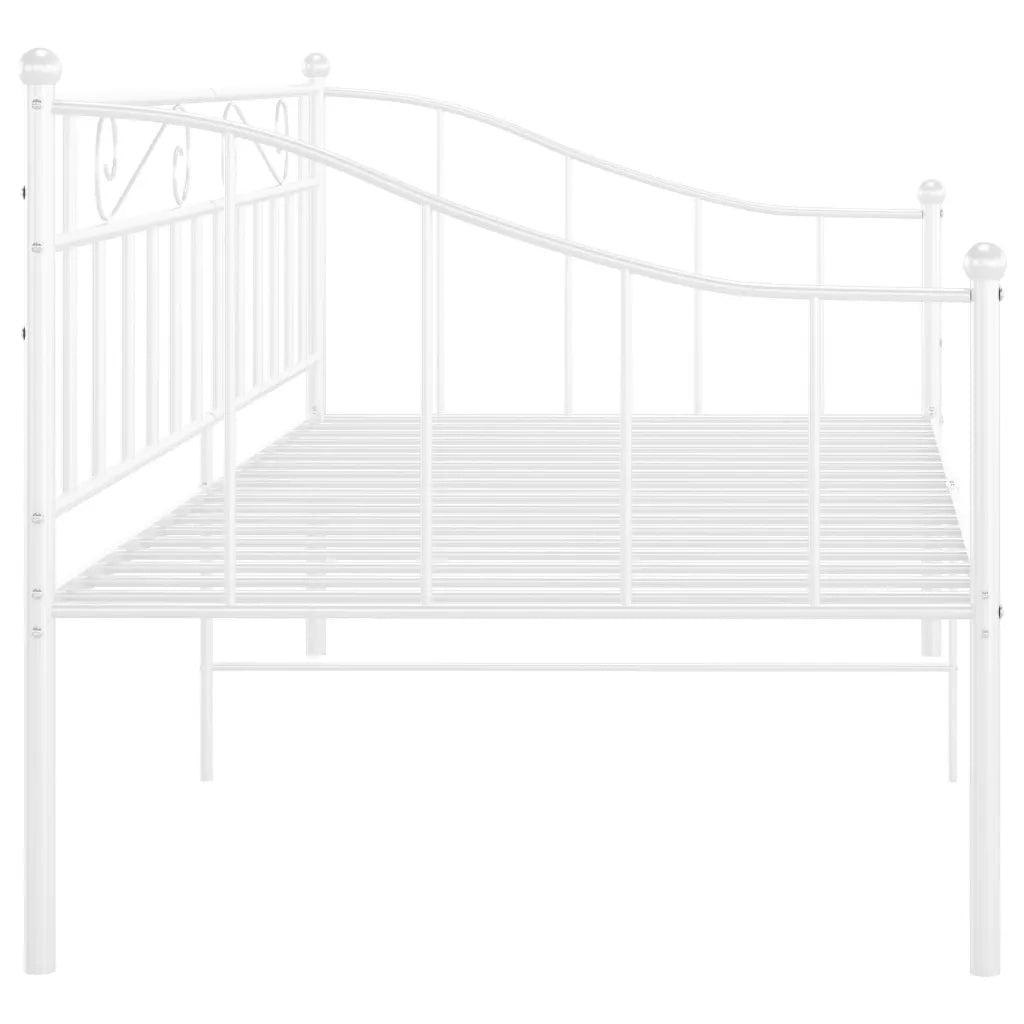 Telaio Divano Letto Bianco in Metallo 90x200 cm cod mxl 57925