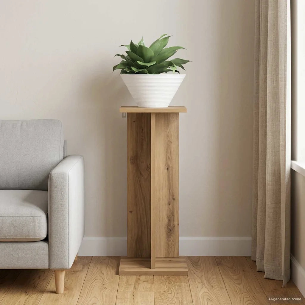 Supporto per piante | Sostegno per piante Rovere Artigianale 25 x 25,5 x 60,5 cm