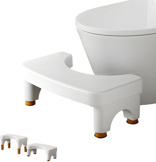 Toiletkruk per adulti, con 4 gradini alti da 15-21 cm, piedi antiscivolo, angolo confortevole, adatto per adulti e bambini