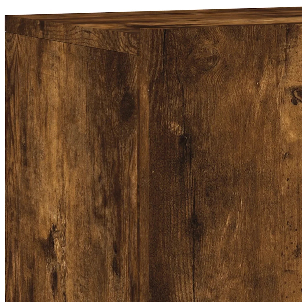 Mobili TV a Muro 5pz | Armadietto TV | Mobile Porta TV Rovere Fumo in Legno Multistrato
