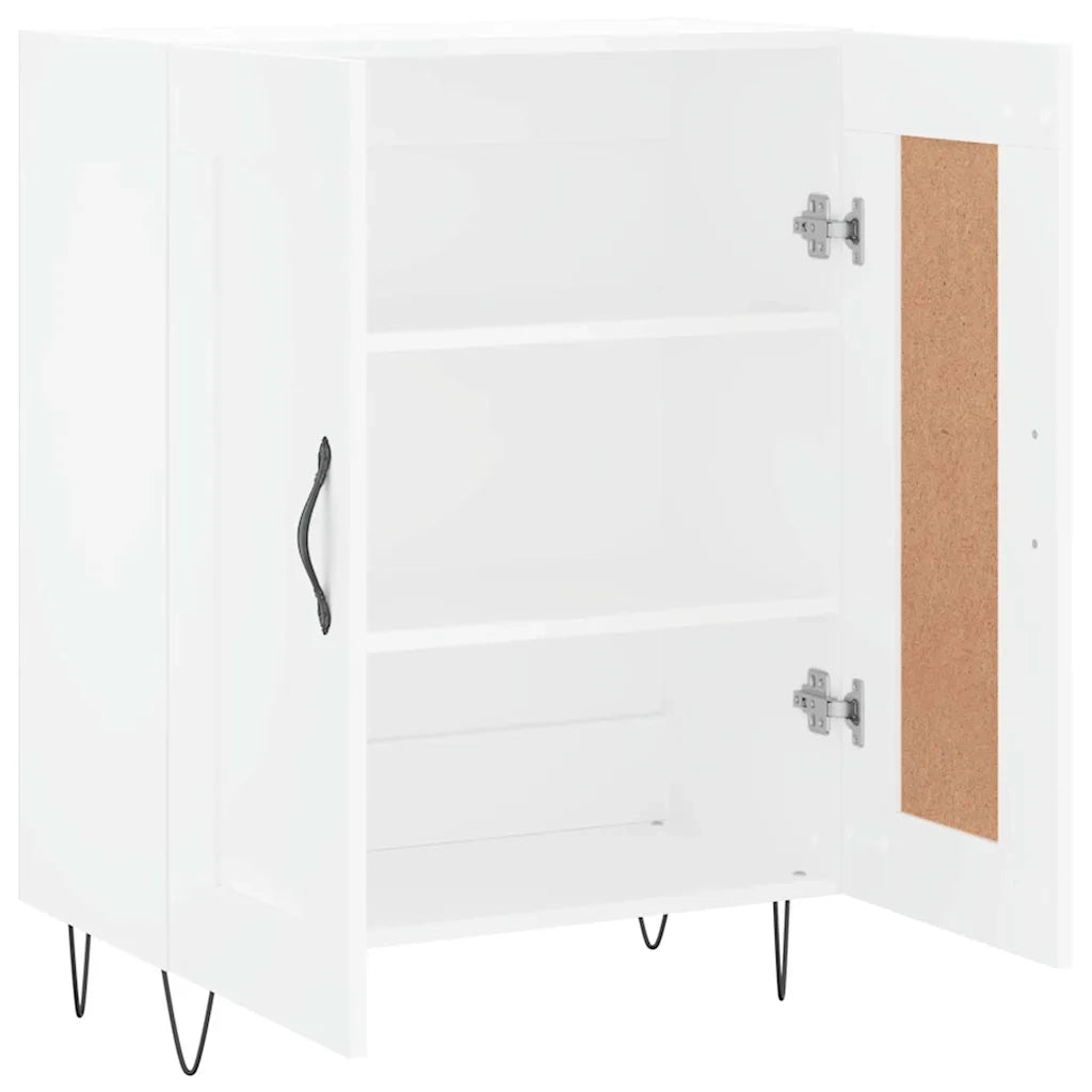 Credenza-Buffet-Armadio da cucina Bianca 69,5x34x90 cm in Legno Multistrato 731643