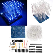 Kit di Luminaria LED 3D Cubo 8x8x8 Cm - Cubo Luminoso per Bambini/Teenager - Attività Creative