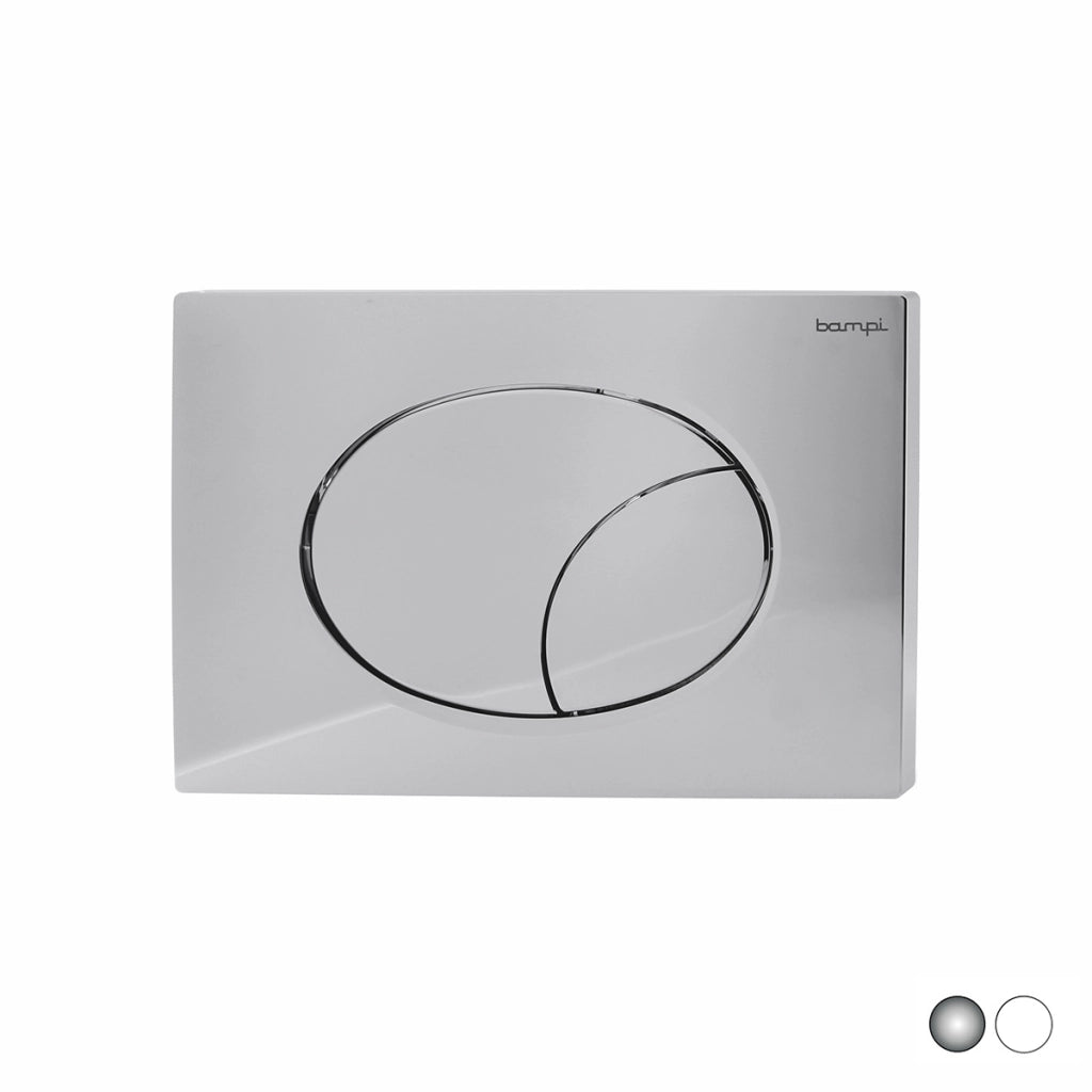 PLACCA DOPPIO SCARICO FLOW- Cromo- BAMPI- pezzi 1